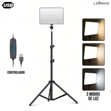 Iluminador Ring Light 11 Pol + Tripé 2,1m LEY-2229 Lehmox